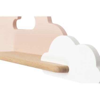 LED Kinder-Wandleuchte mit Ablage CLOUD LED/5W/230V rosa/weiß,