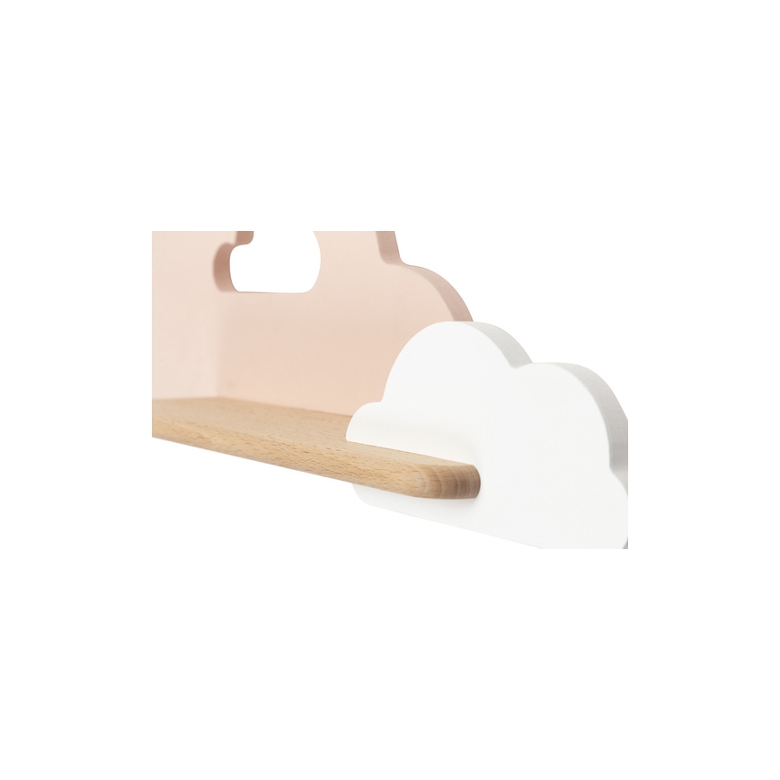 LED Kinder-Wandleuchte mit Ablage CLOUD LED/5W/230V rosa/weiß,