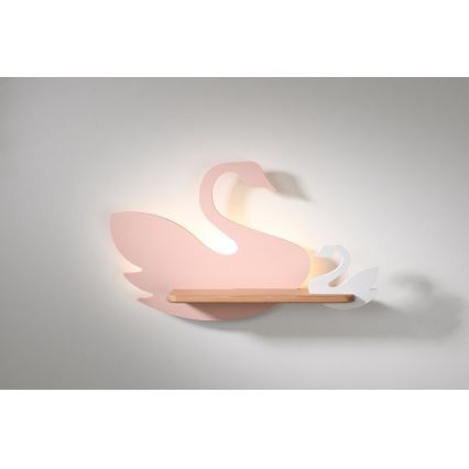 LED Kinder-Wandleuchte mit Regal SWAN LED/5W/230V,