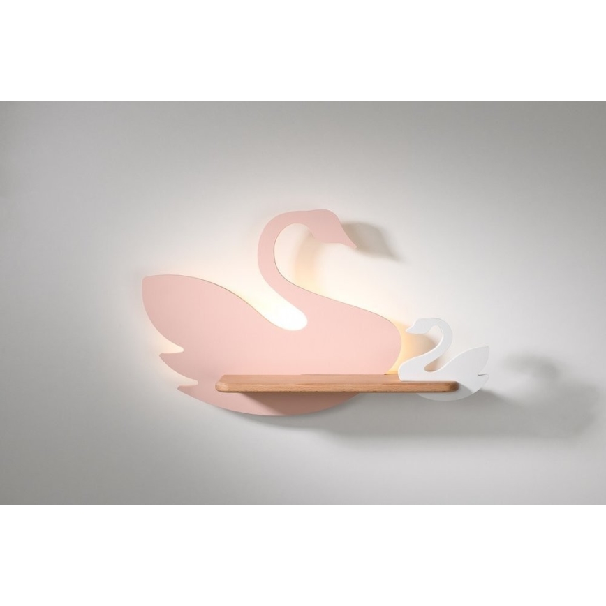 LED Kinder-Wandleuchte mit Regal SWAN LED/5W/230V,