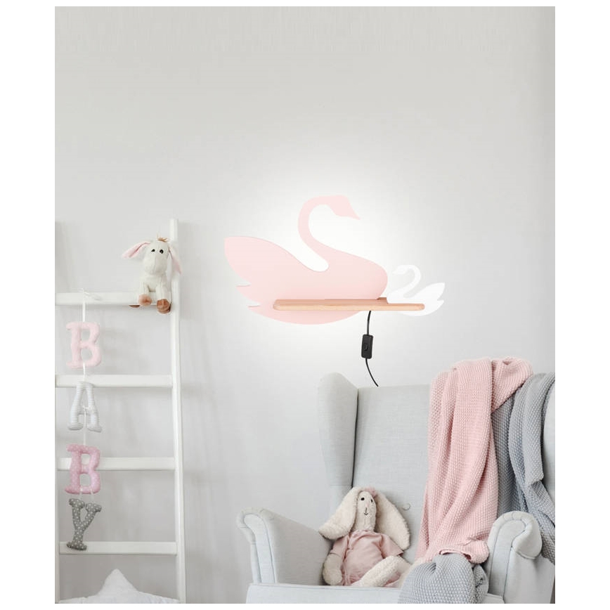 LED Kinder-Wandleuchte mit Regal SWAN LED/5W/230V,