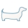 LED Kinderschreibtischlampe DOG LED/12W/230V blau