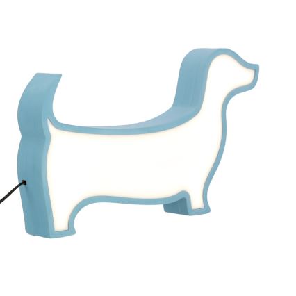 LED Kinderschreibtischlampe DOG LED/12W/230V blau