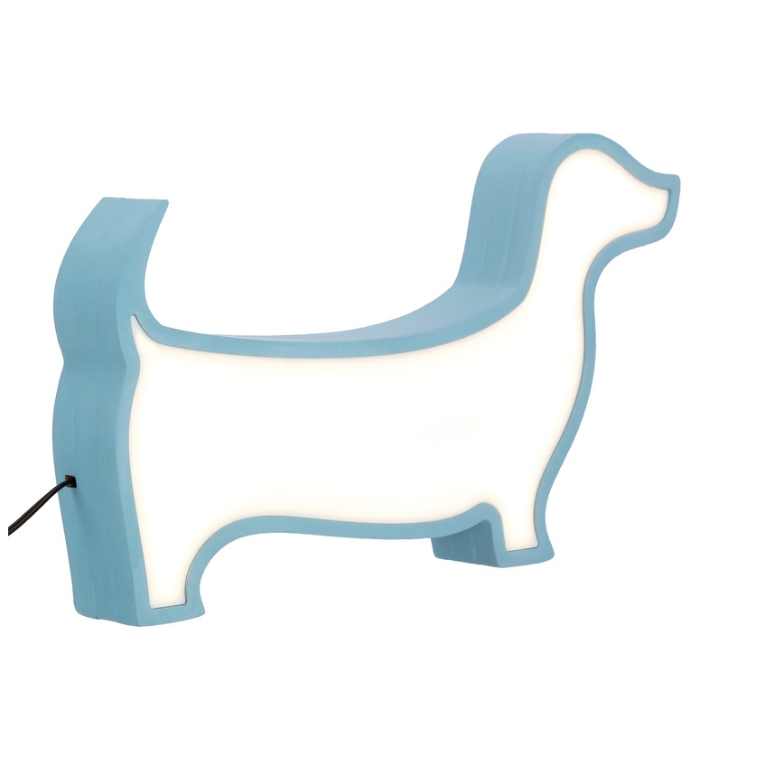 LED Kinderschreibtischlampe DOG LED/12W/230V blau