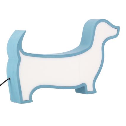 LED Kinderschreibtischlampe DOG LED/12W/230V blau