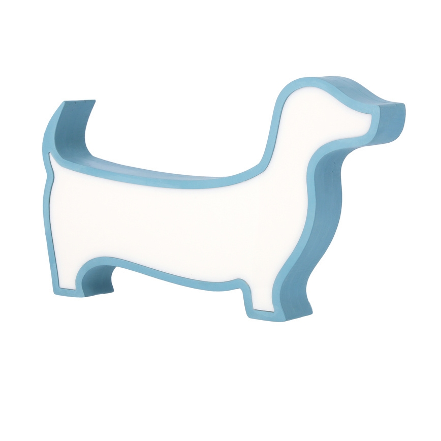 LED Kinderschreibtischlampe DOG LED/12W/230V blau