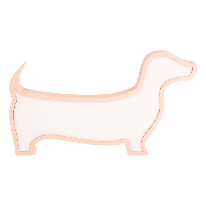 LED Kinderschreibtischlampe DOG LED/12W/230V rosa