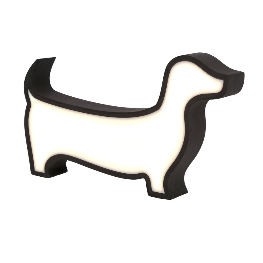 LED Kinderschreibtischlampe DOG LED/12W/230V schwarz
