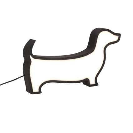 LED Kinderschreibtischlampe DOG LED/12W/230V schwarz