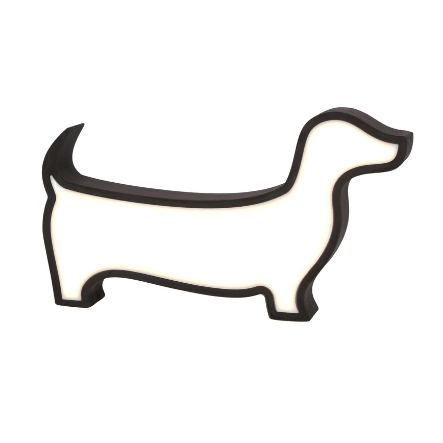LED Kinderschreibtischlampe DOG LED/12W/230V schwarz