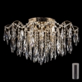 LED Kristall-Deckenleuchte 6xE27/60W/230V + 6xLED/3W + Fernbedienung