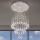 LED-Kristall-Deckenleuchte NAURU LED/24W/230V Ø 40 cm glänzender Chrom + Fernbedienung
