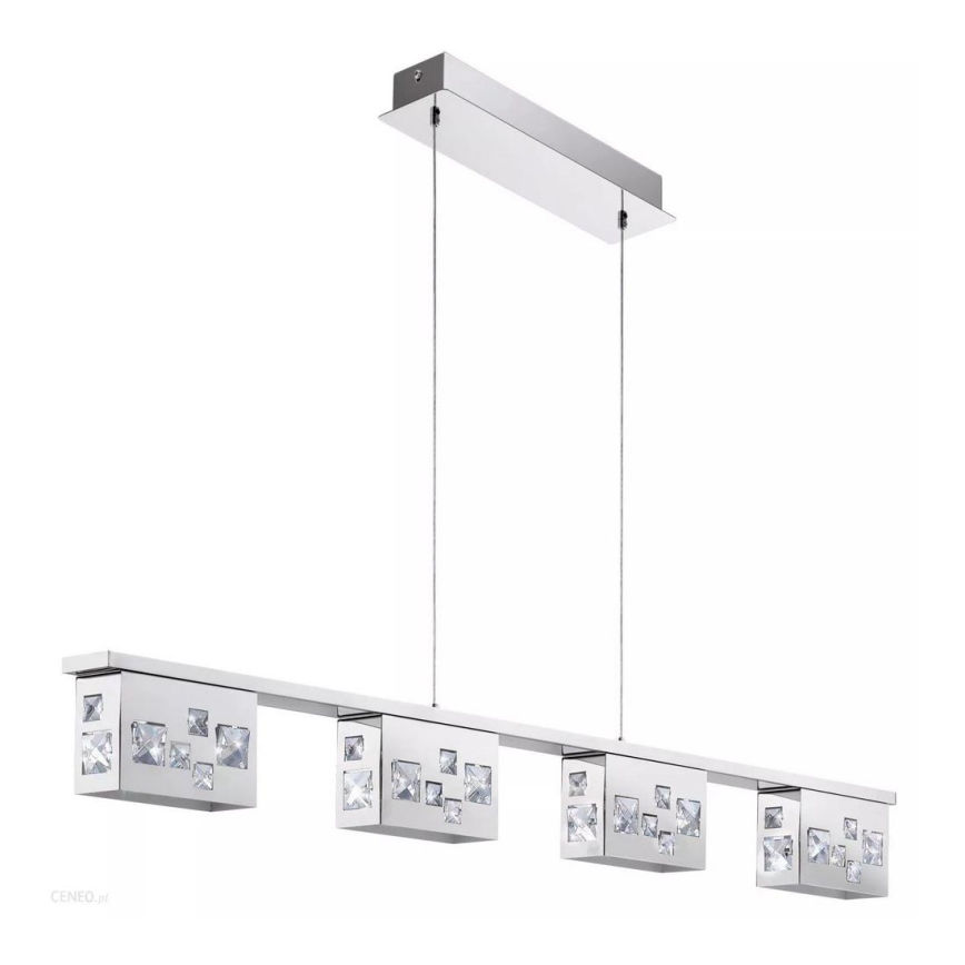 LED-Kristall-Leuchter an Schnur TRESANA 4xLED/5,8W/230V