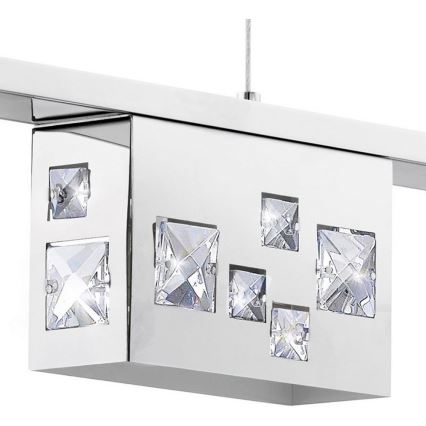 LED-Kristall-Leuchter an Schnur TRESANA 4xLED/5,8W/230V