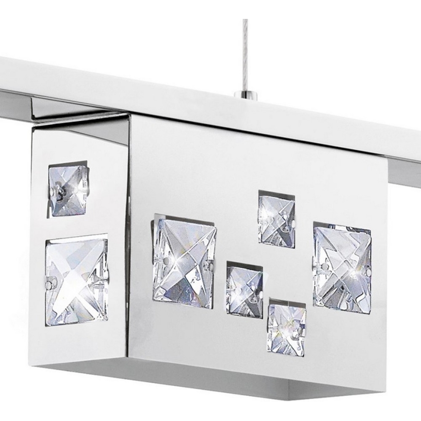 LED-Kristall-Leuchter an Schnur TRESANA 4xLED/5,8W/230V