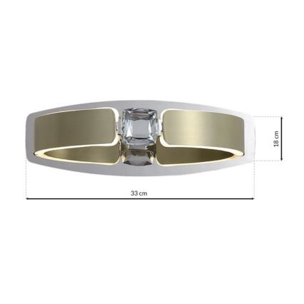 LED Kristall-Wandleuchte SIRIUS LED/12W/230V