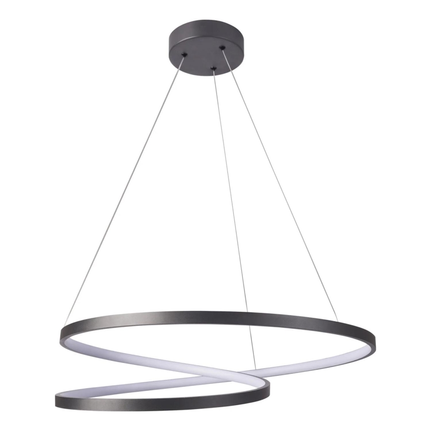 LED-Kronleuchter an Aufhängung ZEFIRA LED/52W/230V 4000K d 60 cm anthrazit