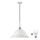 LED Kronleuchter an Kabel 1xE27/60W/230V Weiß