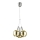 LED Kronleuchter an Kabel BALLS 3xLED/5W230V gold/mattchrom