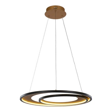 LED Kronleuchter an Kabel CRYPTIC LED/45W/230V schwarz/gold