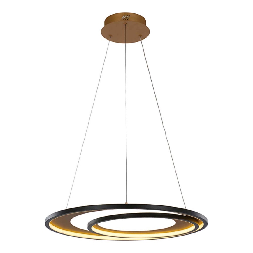 LED Kronleuchter an Kabel CRYPTIC LED/45W/230V schwarz/gold