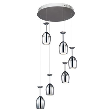 LED Kronleuchter an Kabel MERLOT 6xLED/5W/230V