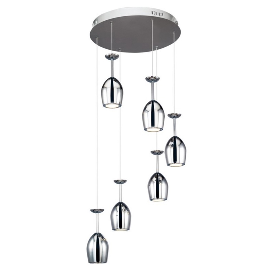 LED Kronleuchter an Kabel MERLOT 6xLED/5W/230V