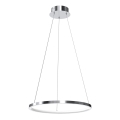 LED Kronleuchter an Kabel ROTONDA LED/27W/230V glänzender Chrom