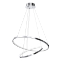 LED Kronleuchter an Kabel ROTONDA LED/51W/230V glänzender Chrom