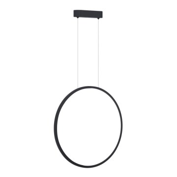 LED Kronleuchter an Kabel SATURNO LED/28W/230V Ø 50 cm IP44 Anthrazit