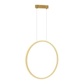 LED Kronleuchter an Kabel SATURNO LED/28W/230V Ø 50 cm IP44 gold