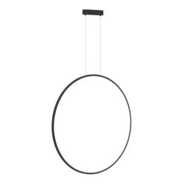 LED Kronleuchter an Kabel SATURNO LED/46W/230V Ø 80 cm IP44 Anthrazit