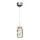LED Kronleuchter an Kabel SHOCK LED/5W/230V glänzender Chrom/Holz