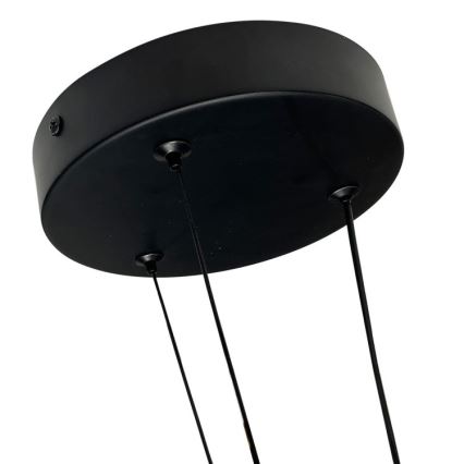 LED-Kronleuchter an Kabel TRIANGLE LED/40W/230V 3000/4000/6000K Ø 60 cm, schwarz