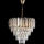 LED-Kronleuchter an Kette 7xE27/60W/230V + 4xLED/6W d 40 cm golden