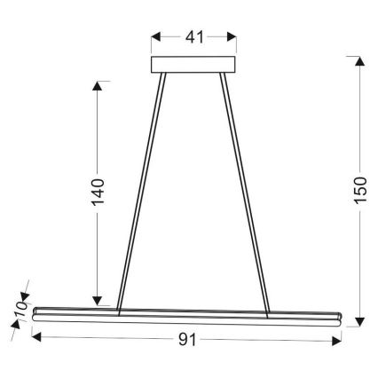 LED-Kronleuchter an Schnur COCONUT LED/28W/230V