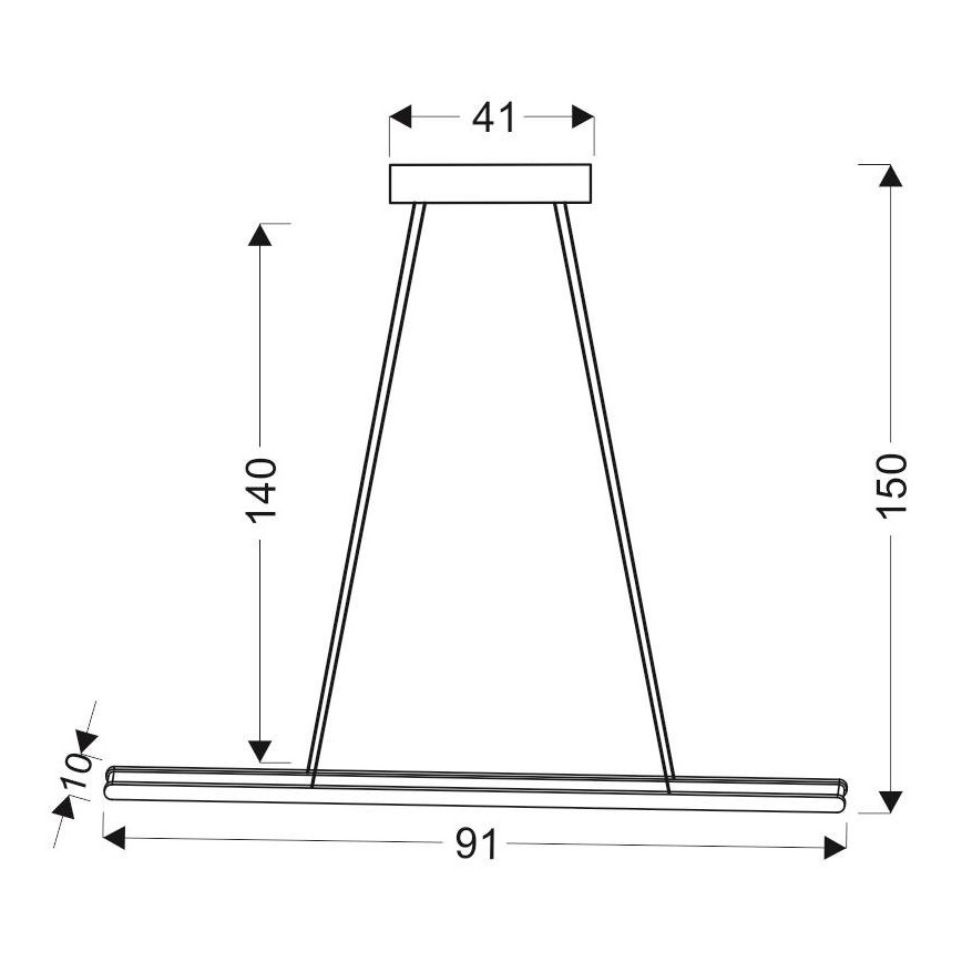 LED-Kronleuchter an Schnur COCONUT LED/28W/230V