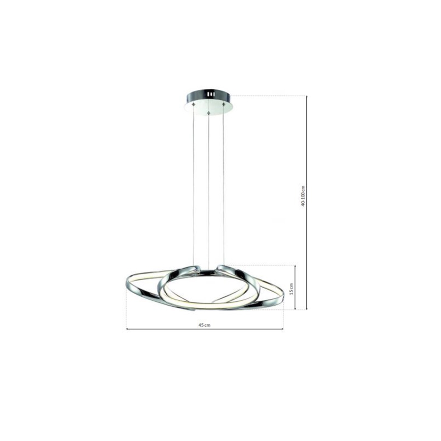 LED-Kronleuchter an Schnur COPERNICUS 1xLED/46W/230V