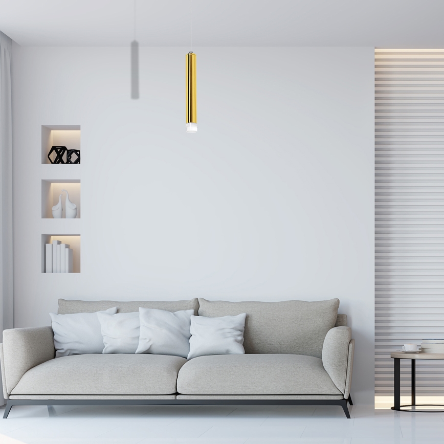 LED-Kronleuchter an Schnur GOLDIE 1xLED/5W/230V golden