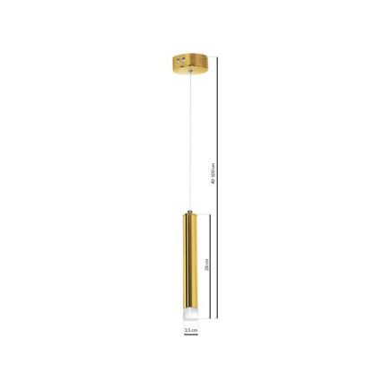 LED-Kronleuchter an Schnur GOLDIE 1xLED/5W/230V golden