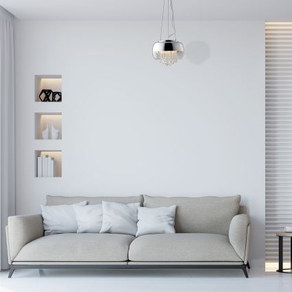 LED-Kronleuchter an Schnur LUNA 1xE14/40W/230V