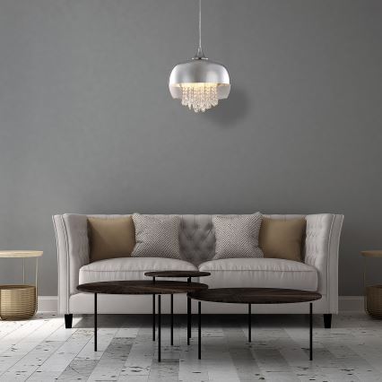 LED-Kronleuchter an Schnur LUNA 1xE14/40W/230V