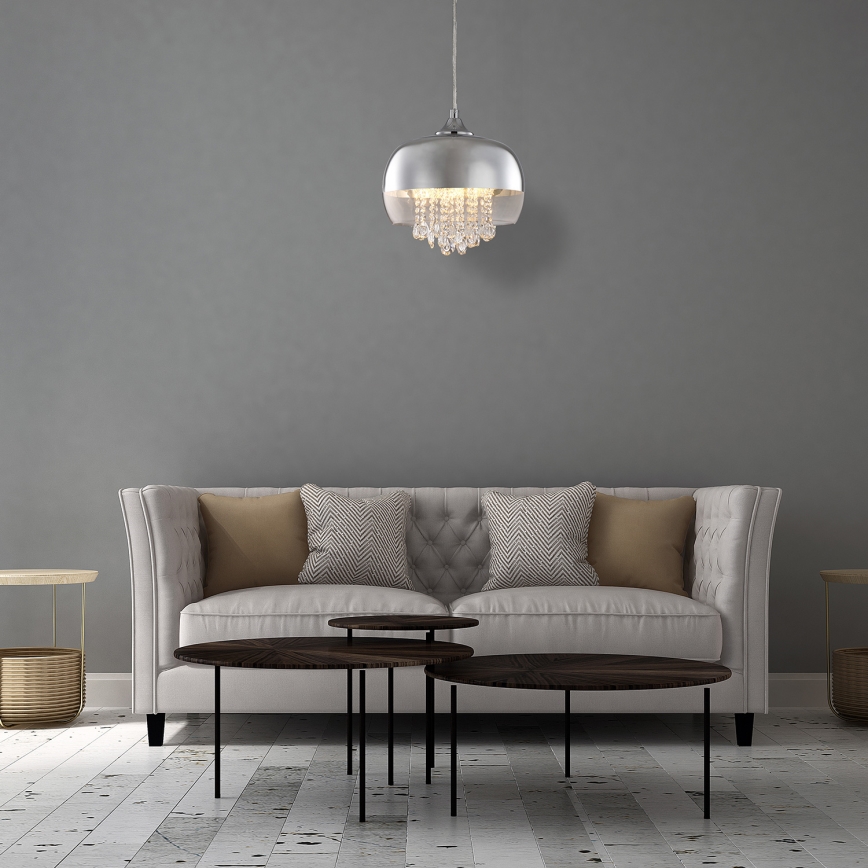 LED-Kronleuchter an Schnur LUNA 1xE14/40W/230V