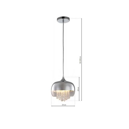 LED-Kronleuchter an Schnur LUNA 1xE14/40W/230V