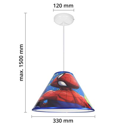 LED-Kronleuchter an Schnur MARVEL SPIDER-MAN 1xE27/15W/230V