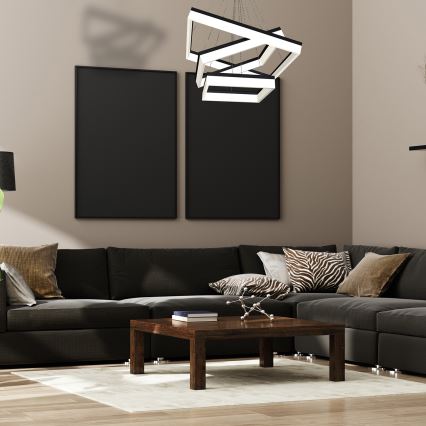 LED-Kronleuchter an Schnur NERO 3xLED/140W/230V