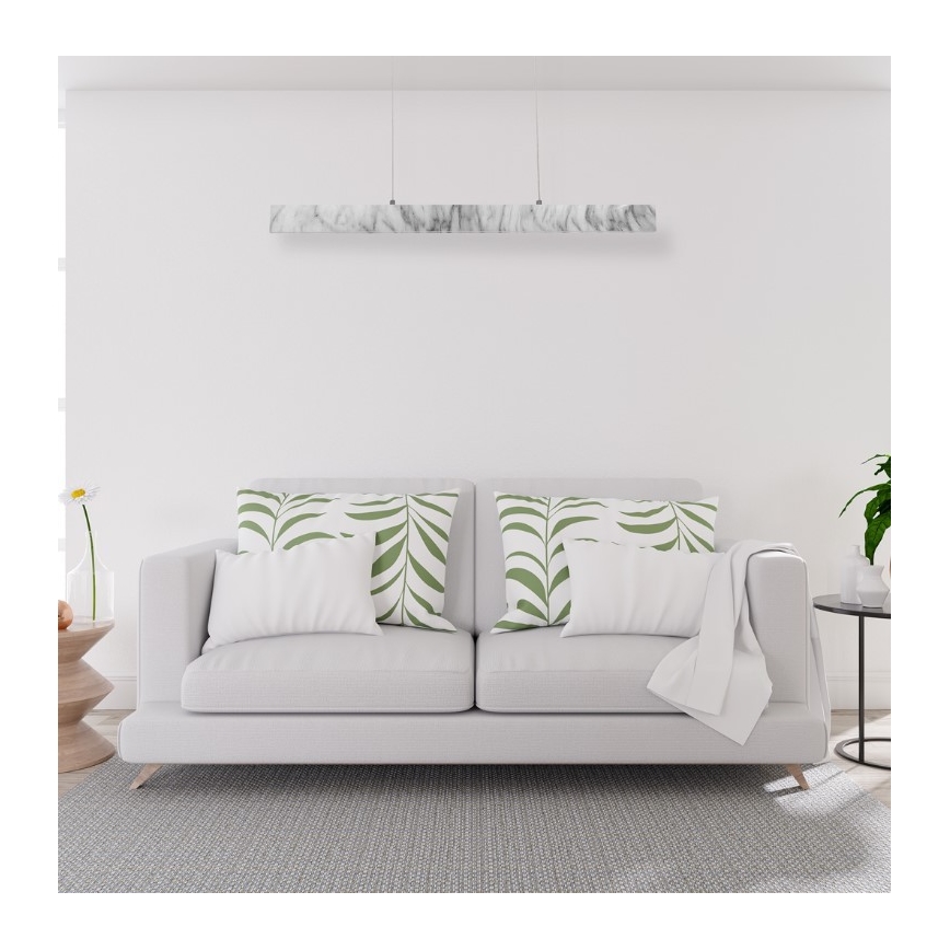 LED-Kronleuchter an Schnur PIERCE LED/18W/230V weiß/grau