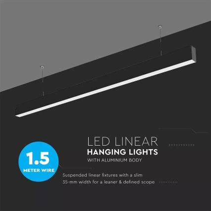 LED-Kronleuchter an Schnur SAMSUNG CHIP 1xLED/40W/230V 4000K schwarz