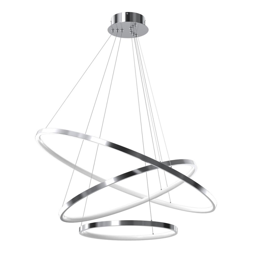 LED-Kronleuchter HOOP LED/93W/230V d 80 cm 4000K glänzendes Chrom