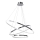 LED-Kronleuchter HOOP LED/93W/230V d 80 cm 4000K glänzendes Chrom